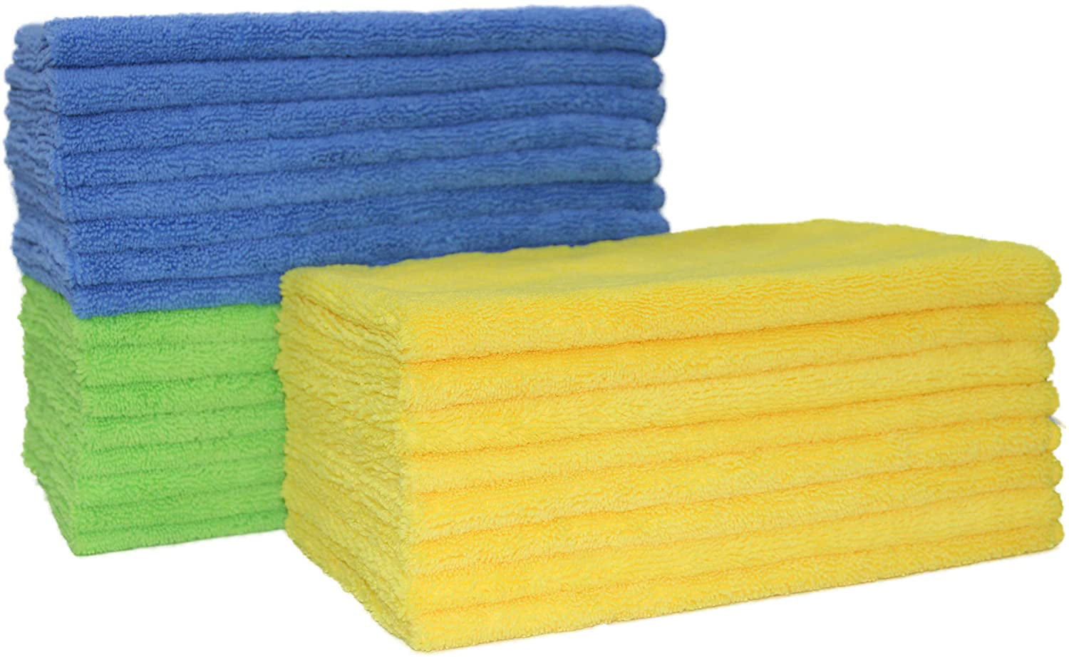 4 Pcs Microfiber Elite Towel  Auto Car Wash Polish House Cleaning Cloths 16"x24" 