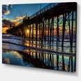 thumbnail image 2 of Designart 'Oceanside Pier at Evening ' Landscape Photography Canvas Print, 2 of 3