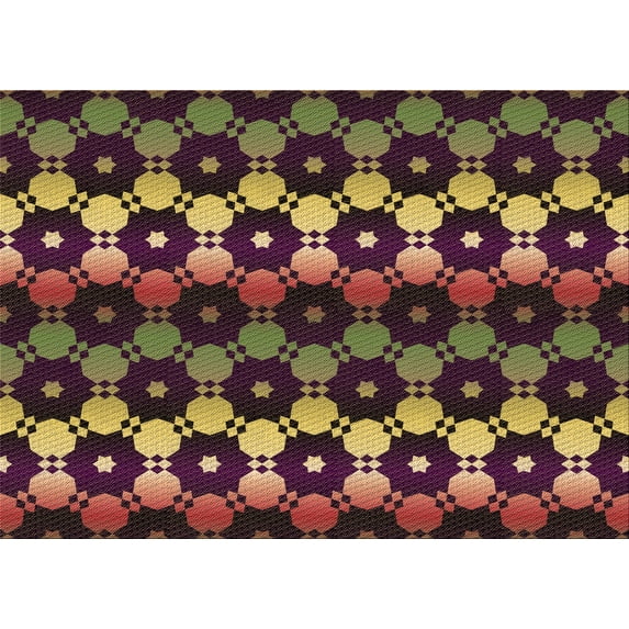 Ahgly Company Indoor Rectangle Patterned Cinnamon Brown Area Rugs, 3' x 5'