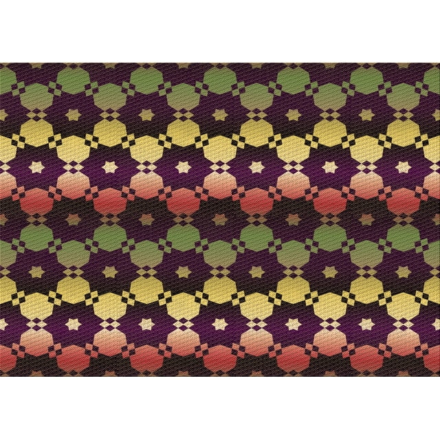 Ahgly Company Tapis d'Aire Rectangulaire Transitionnel Brun Cannelle pour Intérieur, Lavable à la Machine, 2 Pieds x 4 Pieds
