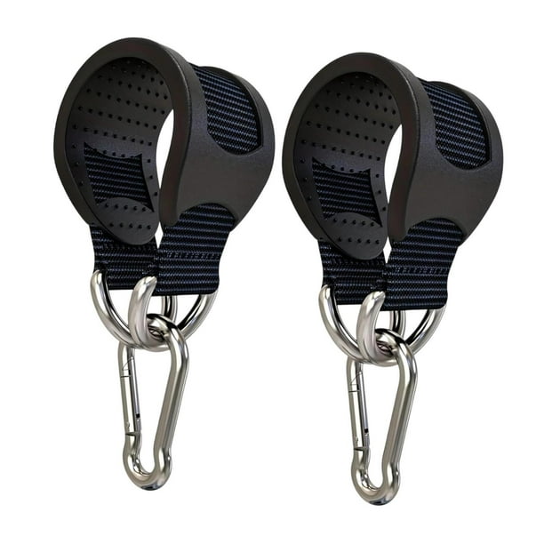 Paquete de 2 correas colgantes para columpio de árbol, hamaca, cable de entrenamiento de fuerza, juego de suspensión resistente con mosquetón para adu