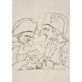 thumbnail image 2 of Vivant Denon 18x24 Gold Ornate Framed and Double Matted Museum Art Print Titled - Replacements in the Parisian Guard Playing Cards in 1795 (ca. 1795), 2 of 4