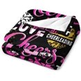 thumbnail image 3 of Cheerleader Throw Blanket Cheer Blanket Gifts for Girls Cheerleading Gift Ideas Cheer Coach Gift Soft Bed Blanket for Home Decor 60×50, 3 of 6