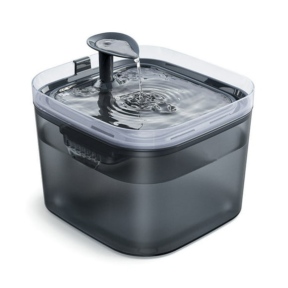 PATPET Distributeur de Fontaine d'Eau pour Chat et Chien à Pompe Ultra Silencieuse à Triple Filtre, Noir, 75 Oz Ultra Silencieux avec Filtres de Remplacement Fontaine d'Eau de Qualité Supérieure