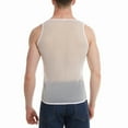 thumbnail image 6 of Gvdentm Black Tank Top Men Men's Mesh Fishnet Muscle Top See Through Shirts Fitted Crew Neck Tee Clubwear White S, 6 of 8