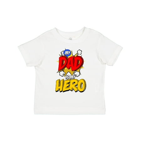 

Inktastic Dad is My Hero Gift Toddler Boy or Toddler Girl T-Shirt
