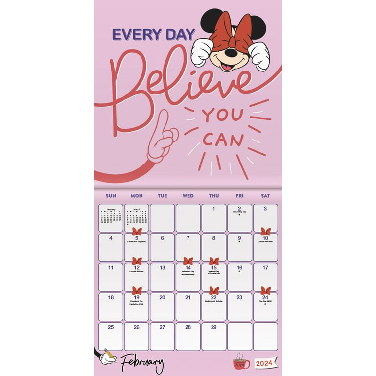 Trends International 2024 Disney Minnie Mouse Mini Wall Calendar & Push Pins & Push Pins - Walmart.com trends-international-2024-disney-minnie-mouse-mini-wall-calendar-push-pins-push-pins-walmart-com