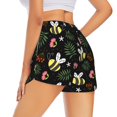 thumbnail image 3 of Sigee Bees for Women's Athletic Shorts High Waisted Running Shorts Pocket Sporty Short Gym Elastic Workout ShortsXX-Large, 3 of 9