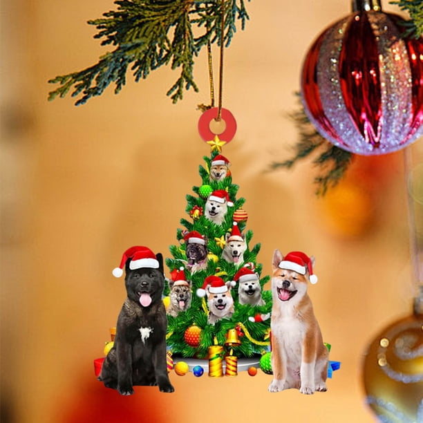 1pc Christmas Tree Ornament Christmas Ornament Acrylic Christmas Pendant Hanging Ornaments For For Christmas Tree Holidays Party Car Home Decor