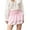 Pink, variant on Musuos Women's Summer Mini Skirts High Waist Layered Ruffle A-Line Skirts for Casual Daily