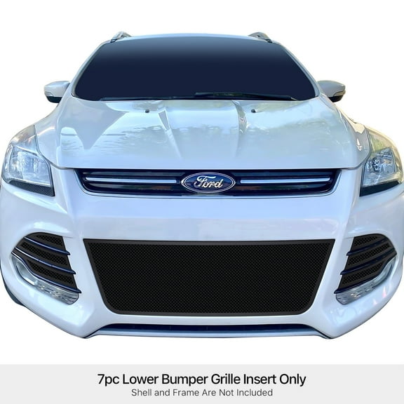 Stainless Steel Lower Bumper Black Wire Mesh Grille 2013-2016 Ford Escape