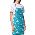 thumbnail image 4 of Pofeuu Hippo In Water Head Print Aprons with Pockets, Cute Aprons for Kitchen, Cooking, Server, Barber, Chef Apron, 4 of 7