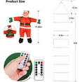 thumbnail image 3 of LINLIN LED Christmas Light, Christmas Decorative Ladder Lights with Santa Claus,USB String Lights With Remote for Window Garden,Wall, Xmas Tree Decor, 3 of 8