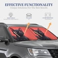 thumbnail image 3 of KLL Cute Black Kitten Cartoon Windshield Sun Shade 2-Piece Foldable Car Front Window Sunshade for Most Sedans SUV Truck- Large, 3 of 5