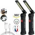 thumbnail image 3 of HIBIBUD Folding LED Work Light with Magnetic Base, Rechargeable Multifunctional Tent Flashlight for Outdoor, Car Maintenance, and Repair, 3 of 7