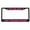 Black/Carbon/Dark Pink, variant on I'm So Gay I Can't Even Drive Straight Style Metal License Plate Frame Personalized/Car Accessories Car Tag Holder Cover Carbon (Chrome/Carbon/Purple)