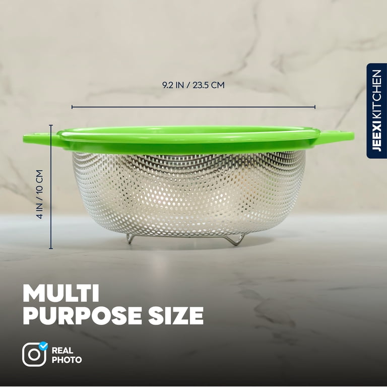 JEEXI Stainless Steel Colander with Handles photo 4