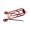 Red + Casters, variant on for Brompton Folding Bike Aluminum Rear Luggage Rack,25Kg Load-Bearing Capacity Gold + Casters