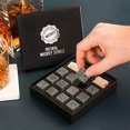 thumbnail image 3 of Premium Whiskey Stones Gift Set with 12 Pcs Stones and Bag. Whiskey, Bourbon, Cognac, Scotch,Gin, Wine Beverage. Marble Reusable Ice Cubes. Birthday Gift for Whiskey Lovers.â€¦ (Dark Grey), 3 of 3