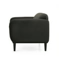 thumbnail image 7 of Noble House Chitwood Velvet Loveseat, Dark Gray and Matte Black, 7 of 7