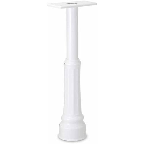 Architectural Mailboxes Basic In-Ground Post with Decorative Cover, White by Architectural Mailboxes