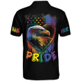 thumbnail image 3 of Lotusprinthandmade Personalized Name LGBT Polo Shirt (Lightweight) S-5XL Multicolor, 3 of 5