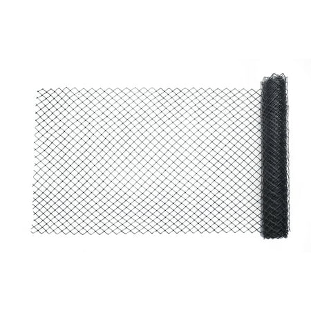 High Density Polyethylene Resin High Density Polyethylene (HDPE) Diamond Link Safety Fence, 50 ft. Length x 4 ft. Width, Black ()