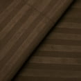 thumbnail image 2 of Dobby Stripe Sheets - 6 Piece 1500 Supreme Collection Fine Brushed Microfiber Deep Pocket Sheet Set - Coffee, Full, 2 of 3