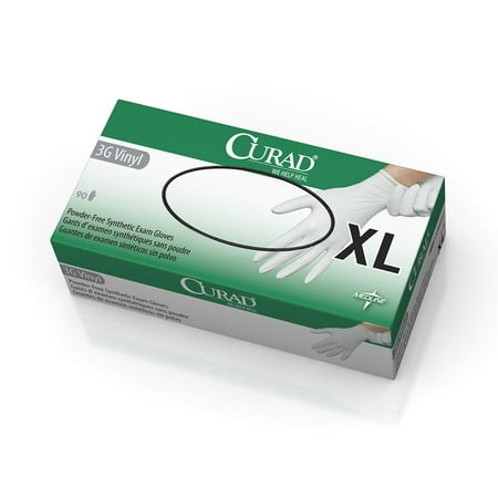 CURAD Powder-Free Latex-Free 3G Vinyl Exam Gloves - CUR8237