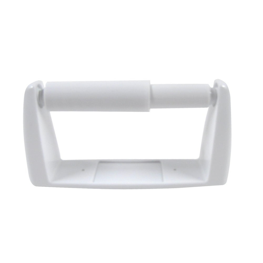White Wall Mount Toilet Paper TP Roll Holder Rack Bathroom Tissue Dispenser Hanger Home