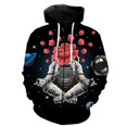 thumbnail image 3 of Sudadera con capucha y cremallera con estampado 3D de astronauta de dibujos animados para hombre, sudaderas informales de gran tamaño, ropa de calle, chaqueta, chándal, 3 of 5