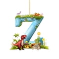 thumbnail image 1 of Riforla Dinosaur 26 Letters Acrylic Pendant Home Decoration Car Pendant Backpack Pendant Hangs Z, 1 of 3