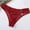 Red, variant on Women's Underwear and Bras Women's Fashion Solid Color Low Waisted Lace Tummy Butt Lift Underpants Padded Underwear for Women Black S