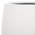 thumbnail image 3 of Safavieh Francia Concrete Ficonstone Modern Solid Round White Plant Pot, 3 of 7