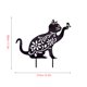 thumbnail image 4 of Estacas de metal para jardín de gatos – Estaca de silueta de gato negro decorativa para patios, gato de hierro forjado al aire libre y decoración de jardín enchufable, 4 of 5