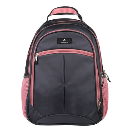 UPC: 6009545426898 | Volkano Orthopedic Backpack With 15.6  Laptop Compartment  Gray/Pink