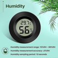 thumbnail image 4 of Mini Digital Lcd Thermometer Hygrometer -50~70 10%~99% Rh Portable (3 Pieces - Black) - PR, 4 of 5