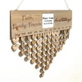 thumbnail image 3 of Calendario colgante de madera exquisito madera en blanco marco foto colgante ornamento artes y manualidades signo en blanco feliz cumpleaños decoraciones jm01315 kenally HA011705-03, 3 of 7