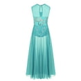 thumbnail image 2 of CHICTRY Girls Floral Sequins Leotard Dress Dancewear Spirit Praise Dance Maxi Skirt,Sizes 6-14, 2 of 7