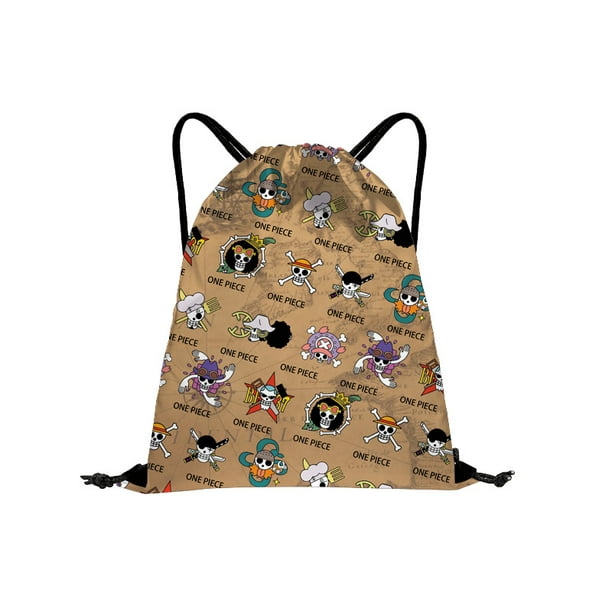 Girls Cute Drawstring Backpack Sports Bag Sports School Waterproof Rope Bag  15.3‘’ x 12.5‘’ One Piece Full Version