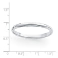 thumbnail image 2 of Platinum 3mm Half-Round Featherweight Band Size 9.5, 2 of 3