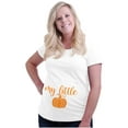 thumbnail image 4 of My Little Pumpkin October Pregnancy Women's Maternity T Shirt Tee Brisco Brands S, 4 of 7