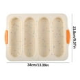 thumbnail image 3 of HWRETIE Herramientas de cocina Molde de silicona para pasteles con 4 ranuras Molde antiadherente para hornear pan francés Herramienta para hornear en horno de cocina para pan casero, 3 of 3