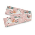 thumbnail image 7 of Yayeee Table Runner 70 inches Long Home Kitchen Dinning Party Decoration, Pink Christmas Snowman, 7 of 7