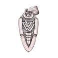 thumbnail image 1 of Decodeary Alloy Pendant Necklace For Men Statement With Style Versatile And Stylish Accessory Gift Idea silver pendant, 1 of 6