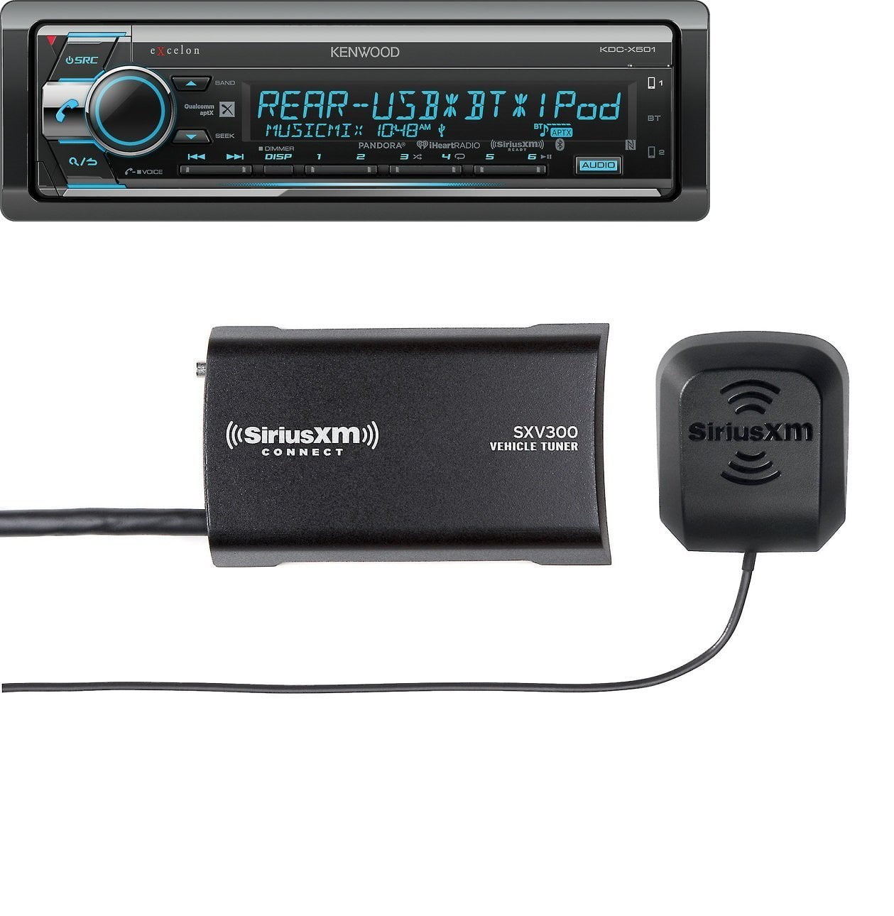 Kenwood Excelon KDCX501 CD Receiver with Built in Bluetooth With