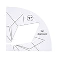 thumbnail image 1 of Dvkptbk Patchwork Sewing Patchwork Ruler Sewing Patchwork Ruler Acrylique DIY Sewing Patchwork Ruler en Forme Spéciale Kit de Couture Creux Gabarit, 1 of 3