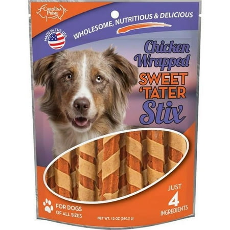 UPC: 0637255451259 | Carolina Prime CRP45125 12 oz Dog Carolina Prime Chicken Wrapped Sweet Tater Stix