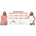 thumbnail image 5 of Uvplove Women's Summer Sleeveless Chiffon Tank Tops Blouses Work Casual V Neck Button Blouses Shirts Tops,US Size Small In Red Print, 5 of 13