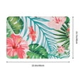 thumbnail image 3 of Green Bathroom Rug Green Bath Mat Leaf Bathroom Rug Leaf Bath Mat Tropical Bath Mat Tropical Bathroom Rugs 16" X 24", 3 of 8